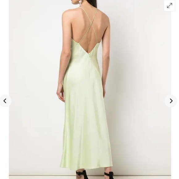 🎉🥂3 X's HP🥂🎉 ROSETTA GETTY BIAS CUT SLIP DRESS - Picture 2 of 16